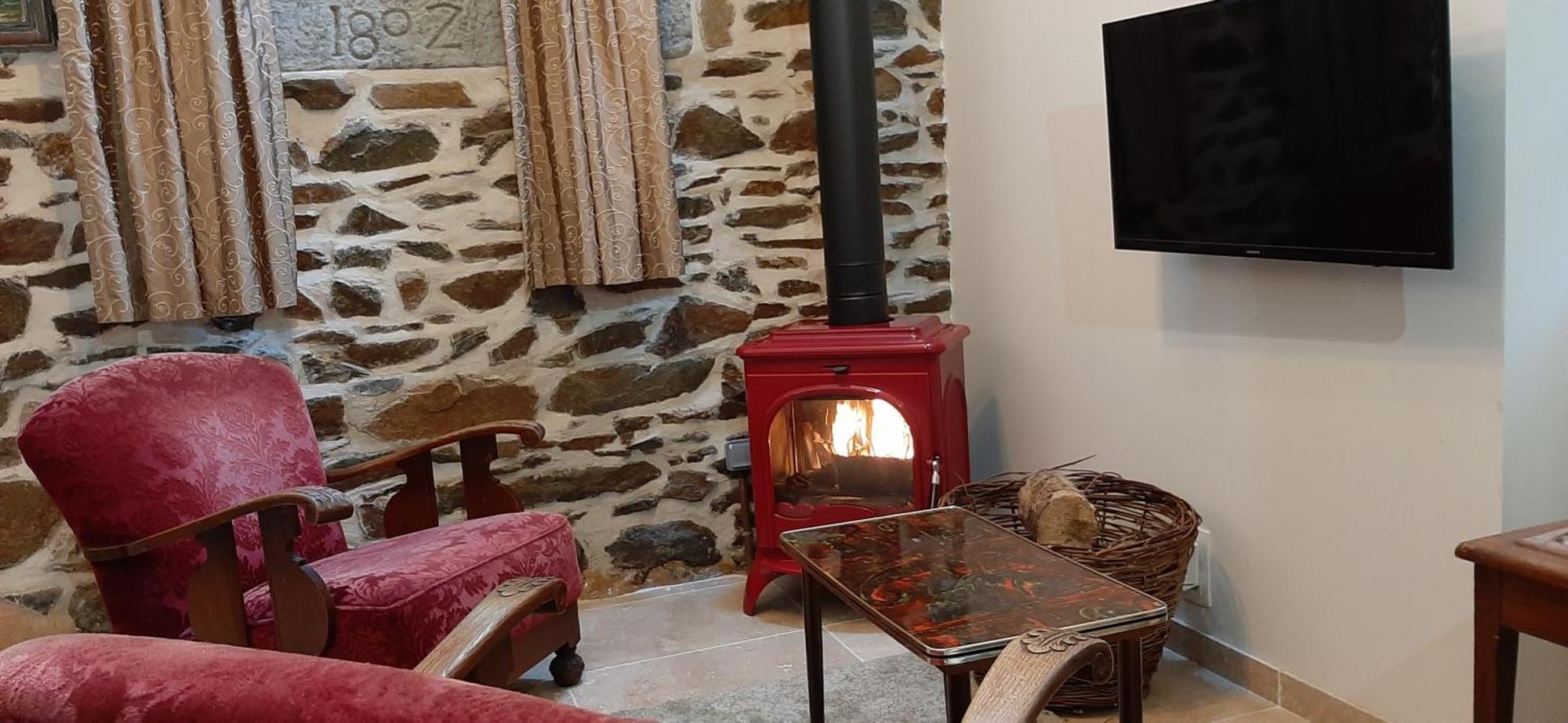 Le Vieux Moulin Acomodação com café da manhã Goudelin Quarto foto